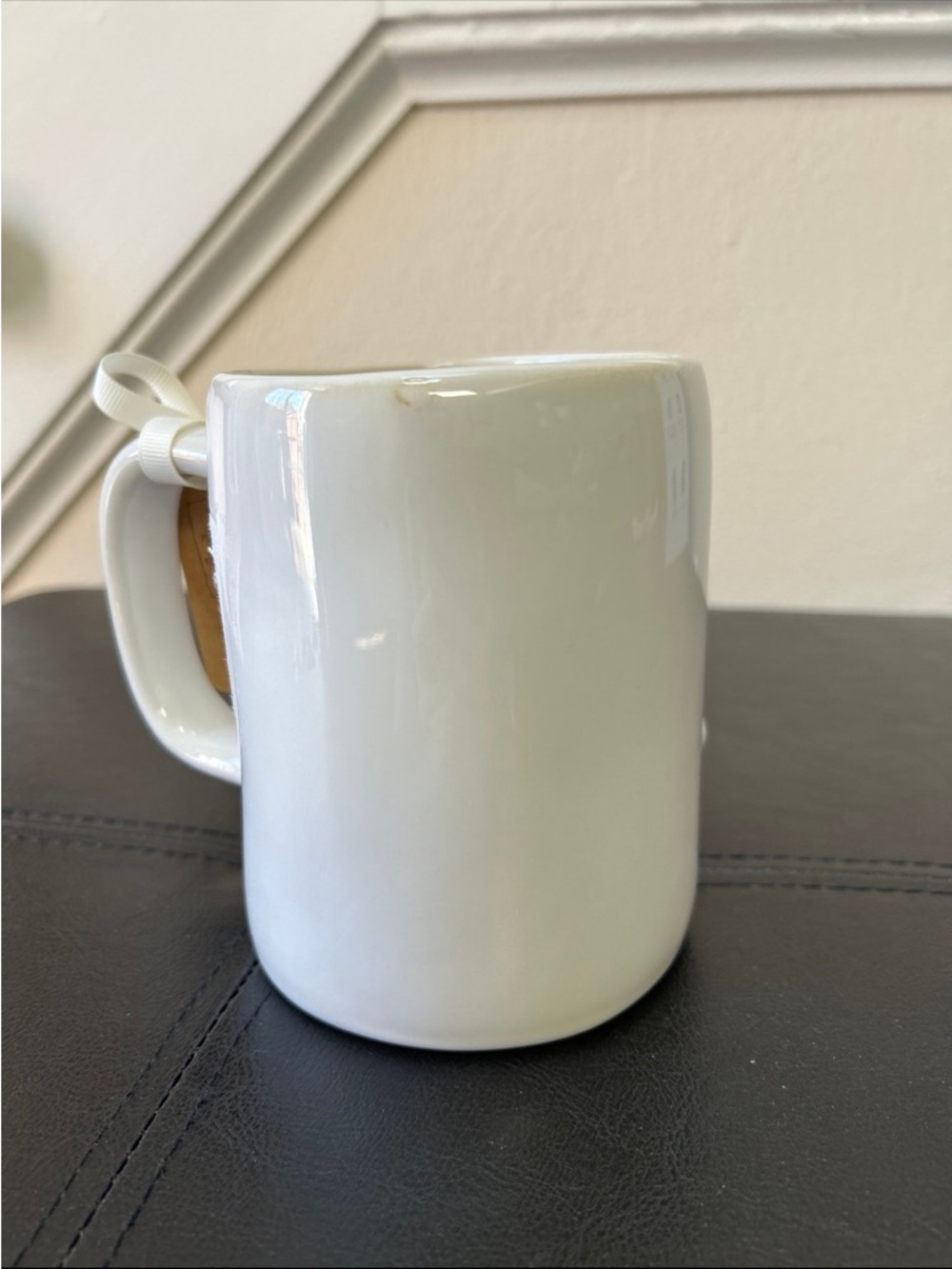 NWT Rae Dunn Blessed White Ceramic Mug with Floral detail - Picture 2 of 4